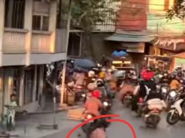 ODGJ Ngamuk di Muara Kelayan A, Cabut Pelang Nama Jalan