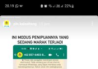 Waspada Modus Penipuan Via Whatsapp Juga Mengaku Petugas PLN, Ancam Cabut Listrik