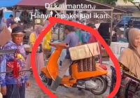 Viral Vespa Mahal di Kalsel Tak Ada Harganya, Dipake Jualan 'Iwak'
