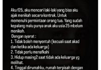 Viral Wanita 25 Tahun Cari Suami Kontrak, Syarat Bikin Heboh