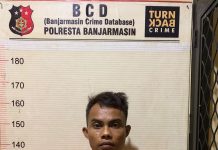 Kacong Diringkus Polisi di Rumahnya di Basirih karena Miliki 5 Paket Sabu