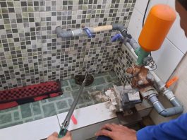 Ular Piton 90 Sentimeter Ditemukan di Kamar Mandi Warga Komplek Raudah Gambut