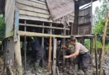 Personel Polsek Aluh Aluh Turun Tangan, Kini Rumah Nenek Sebatang Kara Tak Reyot Lagi