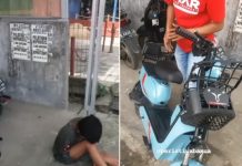 Bocah Kendarai Motor Listrik Tabrak Pohon di Jalan Kolonel Sugiono Seberang Hotel Tokyo