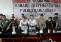 Wawalkot Banjarbaru Ikut Blender Sabu 3 Ons di Hadapan Empat Tersangka