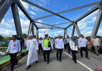 Gubernur Kalsel Resmikan Jalan Mataraman - Sungai Ulin di Karang Intan Kabupaten Banjar