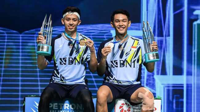 Fajar_Rian berhasil jadi juara Malaysia Open 2023. (Arsip PBSI)