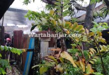 Api Membakar Bagian Belakang Rumah Hamlit di Jalan Caraka Jaya Landasan Ulin