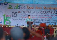 HUT Desa Al Kautsar Satui, Bupati Minta Semua Komponen Bersinergi Wujudkan kesejahteraan