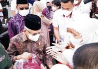 Saat Menuju Bandara Syamsudin Noor Banjarbaru, Wapres RI KH Maruf Amin Stop di SDN 1 Syamsudin Noor