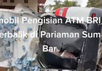 Uang Berhamburan di Jalan, Mobil Box Pengangkut Uang Terguling