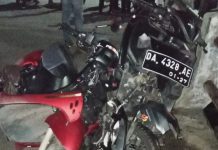 Laka R2 vs R2 di Jalan A Yani km 5 Banjarmasin, Korban Patah Tangan