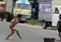 Viral ODGJ Mengamuk di Jalan Iskandar Kotim