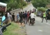 Tabrakan Beruntun di Pantai Baru Kotabaru