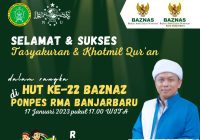Khamatan Alquran di Ponpes RMA Banjarbaru, Syukuran Baznas Ke-22
