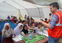 PLN Mengajar di Sekolah Darurat Pasca Gempa Cianjur, Anak-Anak Bahagia
