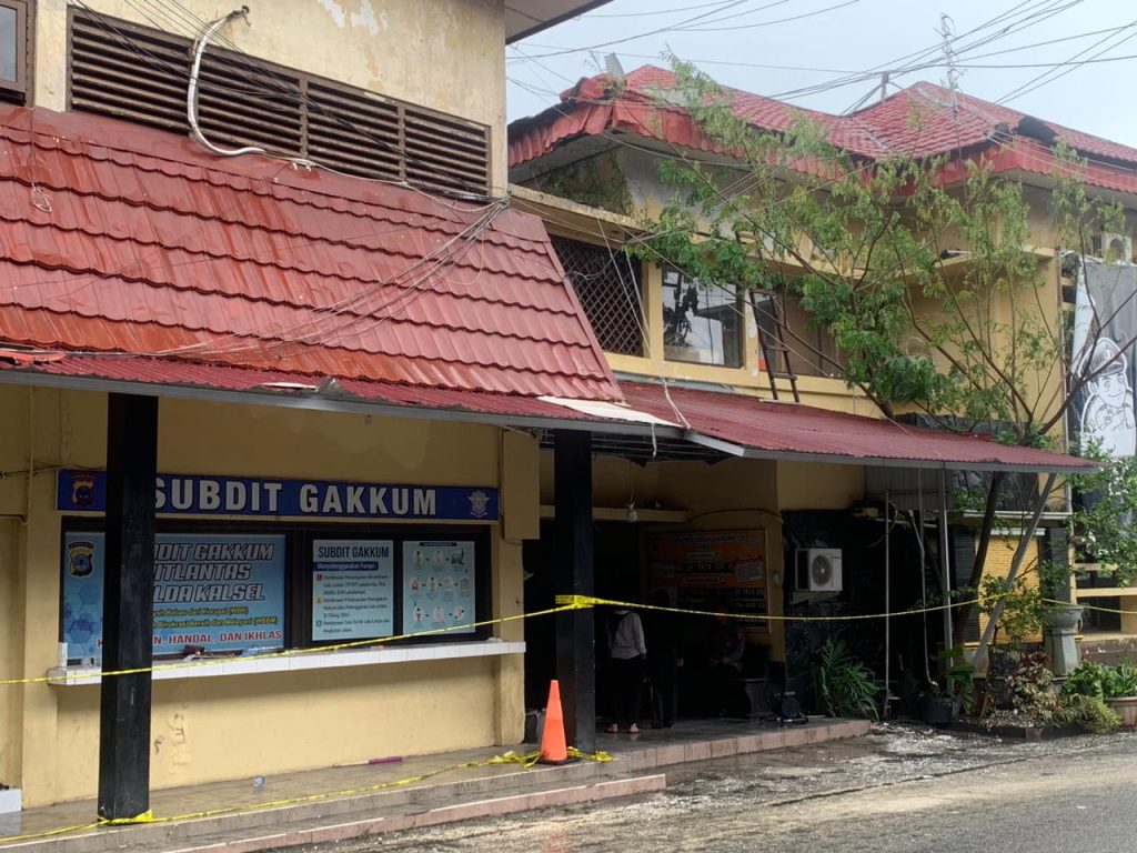 kebakaran Biro SDM Polda Kalsel