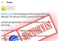 Cahaya Putih di Gunung Merapi Disebut UFO, ini Kata BRIN