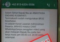 Viral Modus Penipuan Tagihan BPJS Via Whatsapp