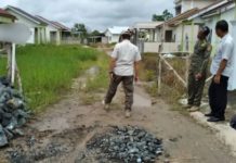 Jalan Perumahan Ditutup Seorang Warga, Satpol PP Kota Banjarbaru Turun Tangan