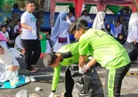 Ribuan Pasukan Semut Bersihkan Stadion Delta Sidoarjo dari Sampah Usai Harlah Satu Abad NU