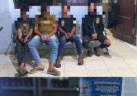 Asyik Pesta Miras Oplosan di Taman Kijang Kencana Pelaihari, 4 Pemuda Diamankan Satpol PP