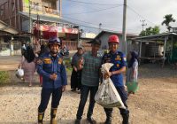 Ular Piton Bikin Geger Pemilik Warung Ketupat Desa Malintang Baru Gambut