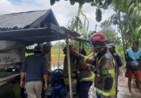 Rumah dan Sepeda Hangus Dilalap Api di Desa Pasar Kamis Jalan Lingkar Selatan Kertak Hanyar