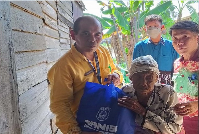 Miris, Lansia di Desa Sei Kitano Martapura Hidup Bersama Ponakan Gangguan Mental Jadi Korban Banjir