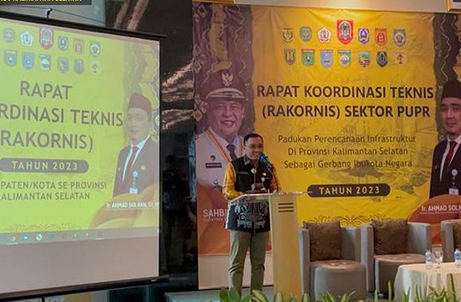 Sinkronkan Program Pembangunan Infrastruktur Antara Kabupaten Kota dengan Provinsi, Dinas PUPR Kalsel Gelar Rakor