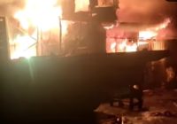 Kebakaran di Tol Basirih Banjarmasin, Bengkel dan 2 Truk Terbakar