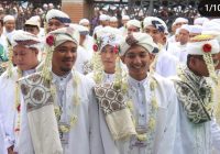 Pernikahan Massal Warnai Haul Abah Guru Sekumpul di Kandangan, Kabupaten HSS