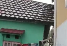 Rumah Roboh di Kompleks Graha Sejahtera 4 Sungai Lulut Kabupaten Banjar