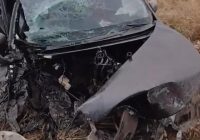 Avanza Hitam Ringsek di Jorong, Tanah Laut