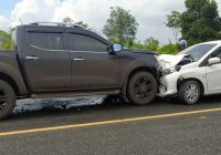 Laka Libatkan Dua Mobil dan Satu Sepeda Motor di Desa Jingah Habang Kabupaten Banjar