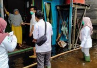Air Merendam Pemukiman Warga Desa Tunggul Irang Ilir Kabupaten Banjar