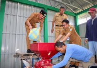 Wujudkan Ketahanan Pangan Banjar, H Saidi Mansyur Resmikan LPM di Desa Tambak Danau