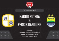Link Live Streaming Barito Putera vs Persib Bandung Pekan ke 27 Liga 1, Live Besok di Stadion Demang Lehman