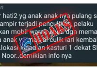 Viral Pesan Penculikan Anak, ini Kata Kapolda Metro Jaya