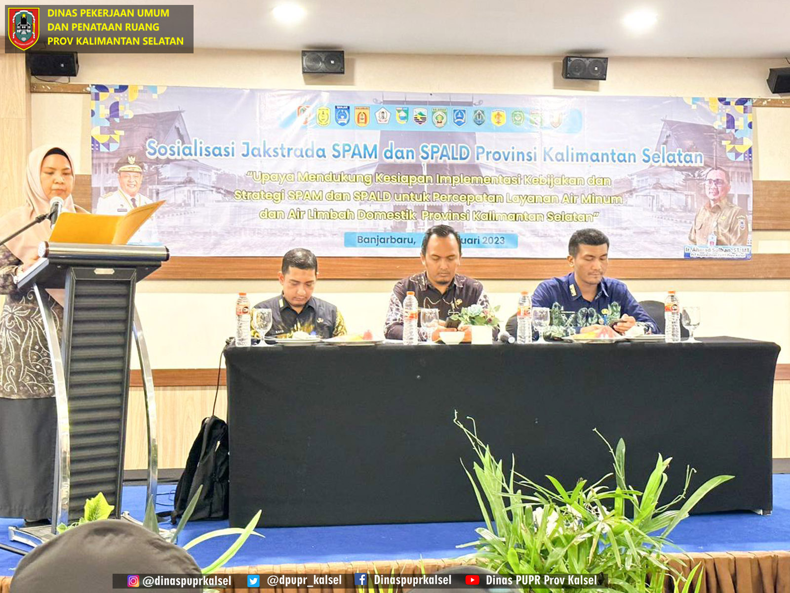 Dinas PUPR Kalsel Gelar Sosialisasi Sistem Penyediaan Air Minum dan Pengelolaan Air Limbah Domestik