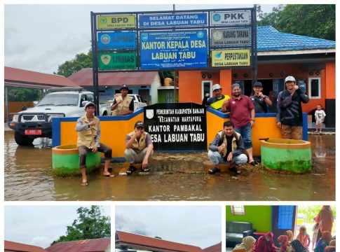 Dinas Kesehatan Banjar Beri Bantuan dan Pelayanan Kesehatan ke Warga Terdampak Banjir