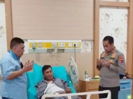 Kapolda Kalsel ke RS Kramat Jati Jakarta Jenguk Kapolda Jambi yang Alami Kecelakaan Helikopter