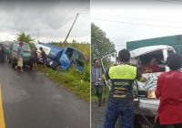 Adu Kuat dengan Truk Tangki BBM di Tikungan Habaya Rantau Badauh Batola, Sopir Pikap Terjepit