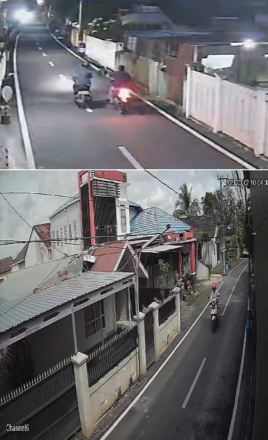 03032023_Dua pria melakukan pencurian di motor di Kompleks Pondok Karya, Kebun Bunga, Banjarmasin Timur, terekam CCTV. (wartabanjar.com - Istimewa)