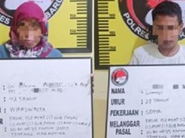 Wanita dan Pria Muda Ditangkap Pesta Sabu di Guntung Manggis Banjarbaru