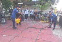 Ular Piton Bikin Geger Mapolsek Martapura Kota, Berkeliaran di Parkiran