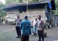 Tim Bedah Rumah Polres Batola Cek Tempat Tinggal Daud di Kolam Makmur Wanaraya