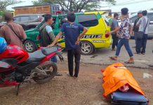 BREAKING NEWS: Laka Lantas Depan SMPN 1 Gambut, 1 Orang Tewas