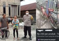 Ketahuan Setelah Dijual di Toko Online, Bhabin Kembalikan Sepeda Hilang Milik Warga Kelayan Dalam