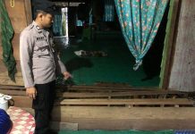 Empat Rumah di Bantaran Sungai Tabalong Tergerus Longsor, Tahantak Hingga 1 Meter